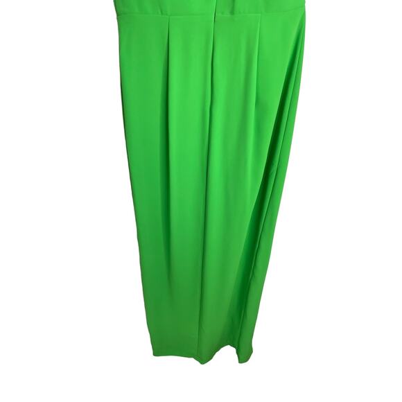 Amanda Uprichard REVOLVE Gilda Gown One Shoulder Asymmetric Grass Green Large - Picture 9 of 16